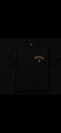 Premium black heavyweight tee crafted from 100% cotton (300 GSM) with a clean DeepSea chest logo and relaxed oversized fit for everyday wear.