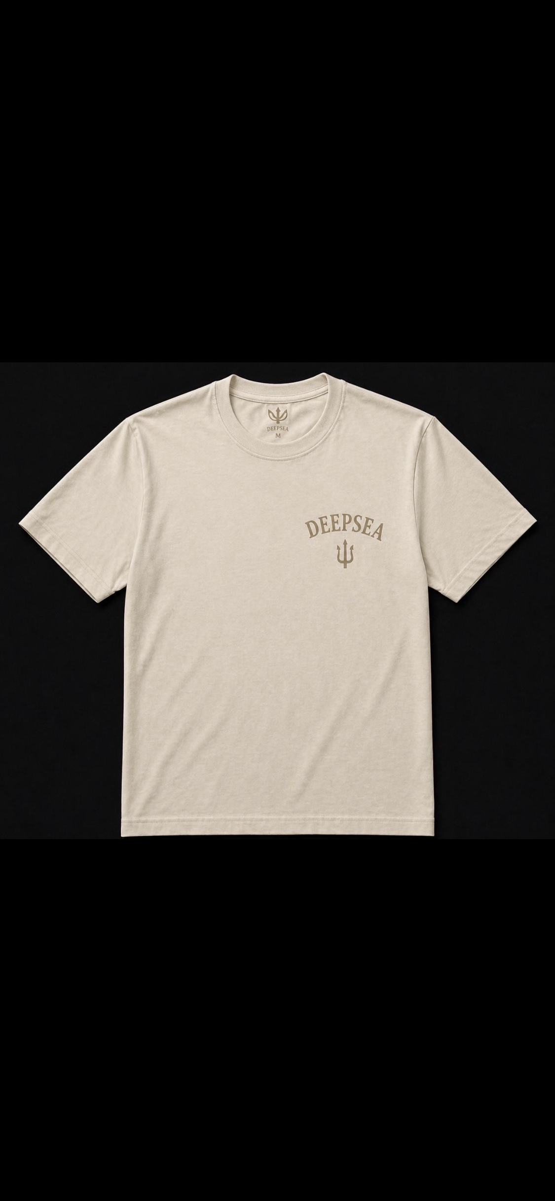 Premium bone-colored heavyweight tee crafted from 100% cotton (300 GSM) with a relaxed oversized fit for everyday comfort and style.